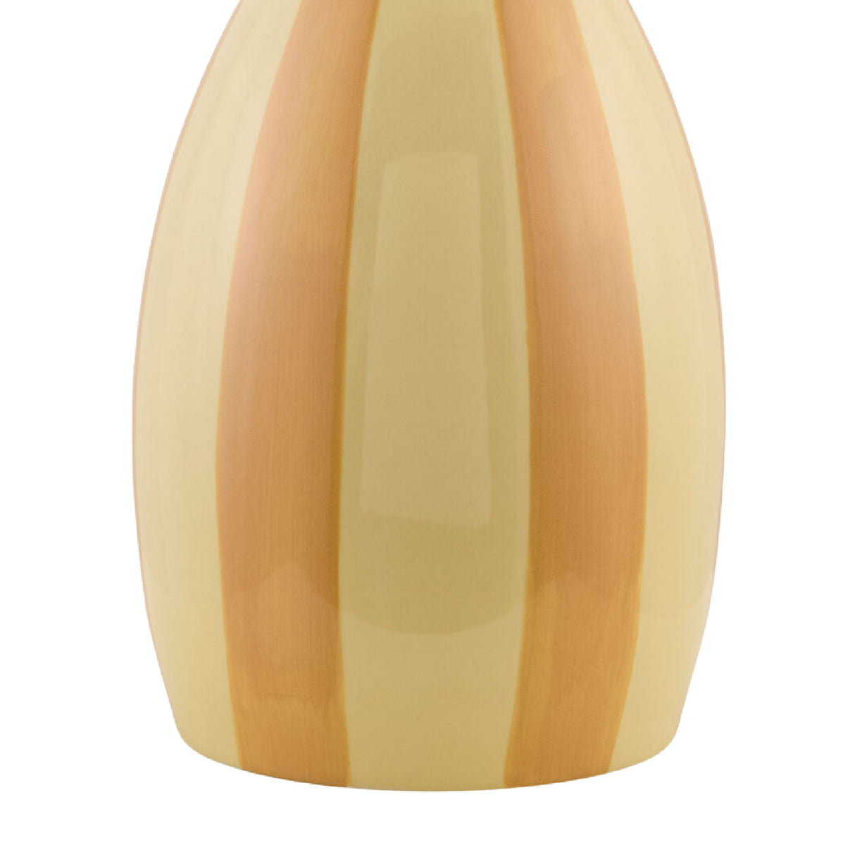 Modern European furniture - Yellow Striped Ceramic Table Lamp - www.oroa.com