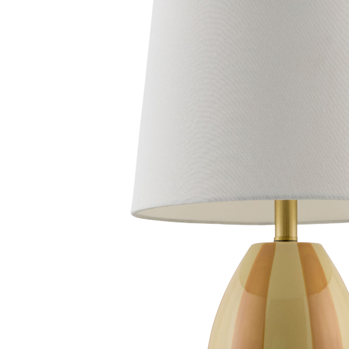 Modern European furniture - Yellow Striped Ceramic Table Lamp - www.oroa.com