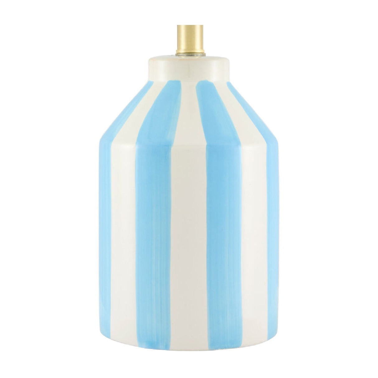 Modern European furniture - Vertical Lined Ceramic Table Lamp - www.oroa.com