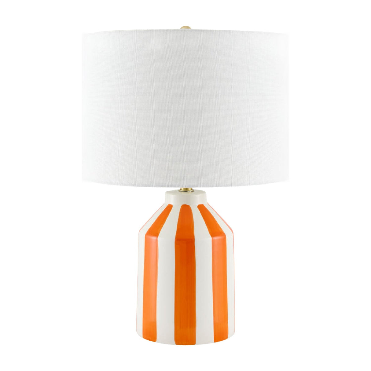 Modern European furniture - Vertical Lined Ceramic Table Lamp - www.oroa.com
