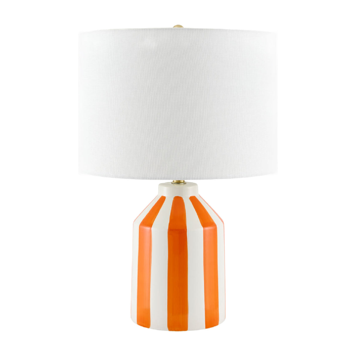 Modern European furniture - Vertical Lined Ceramic Table Lamp - www.oroa.com