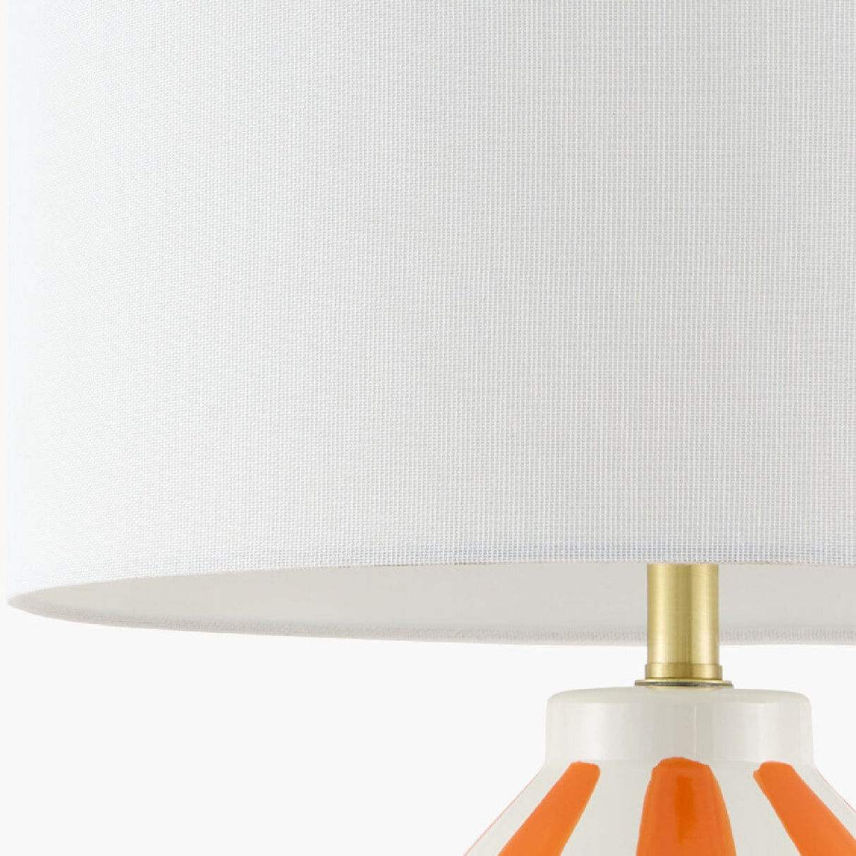 Modern European furniture - Vertical Lined Ceramic Table Lamp - www.oroa.com
