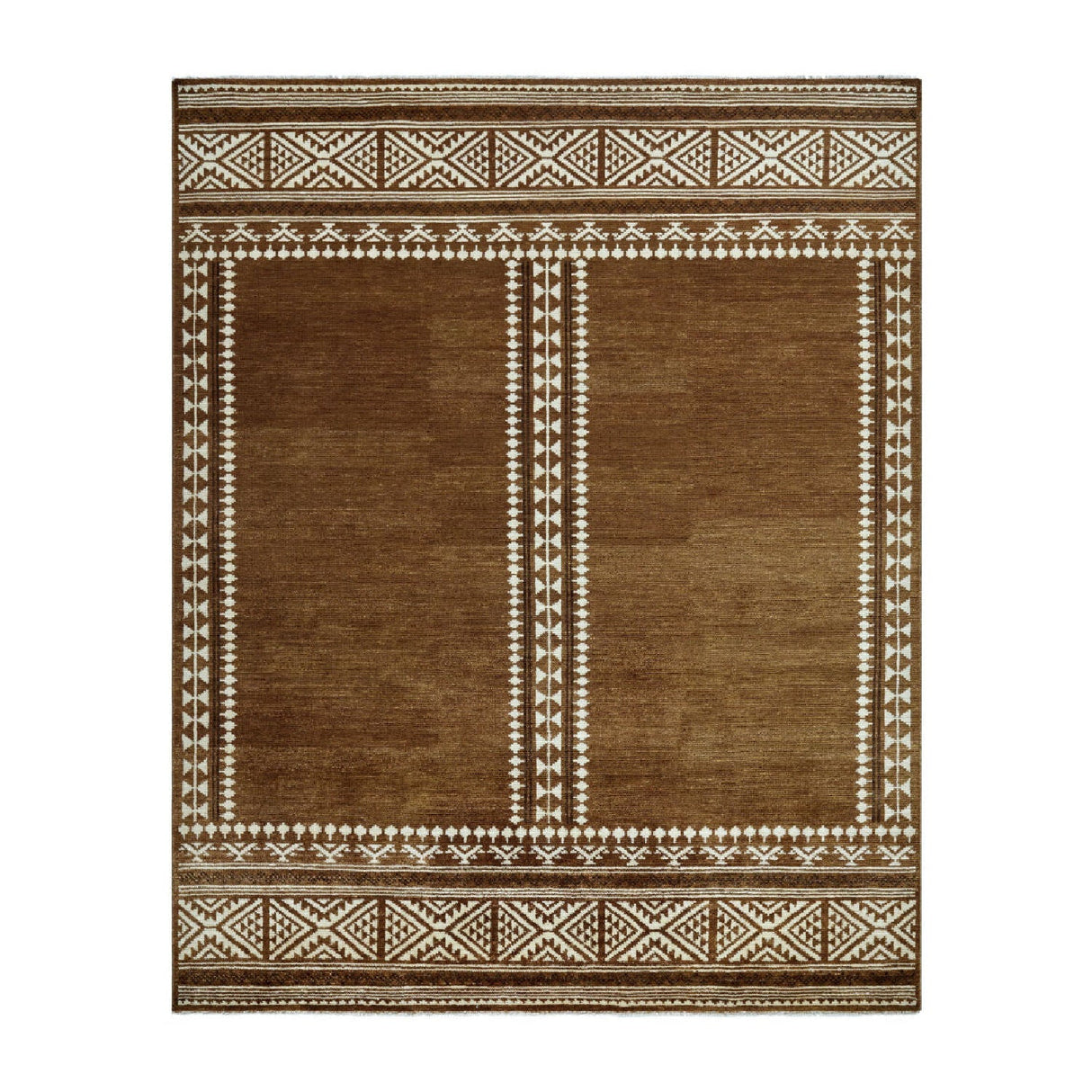 Modern European furniture - Brown Wool Blend Printed Carpet - www.oroa.com