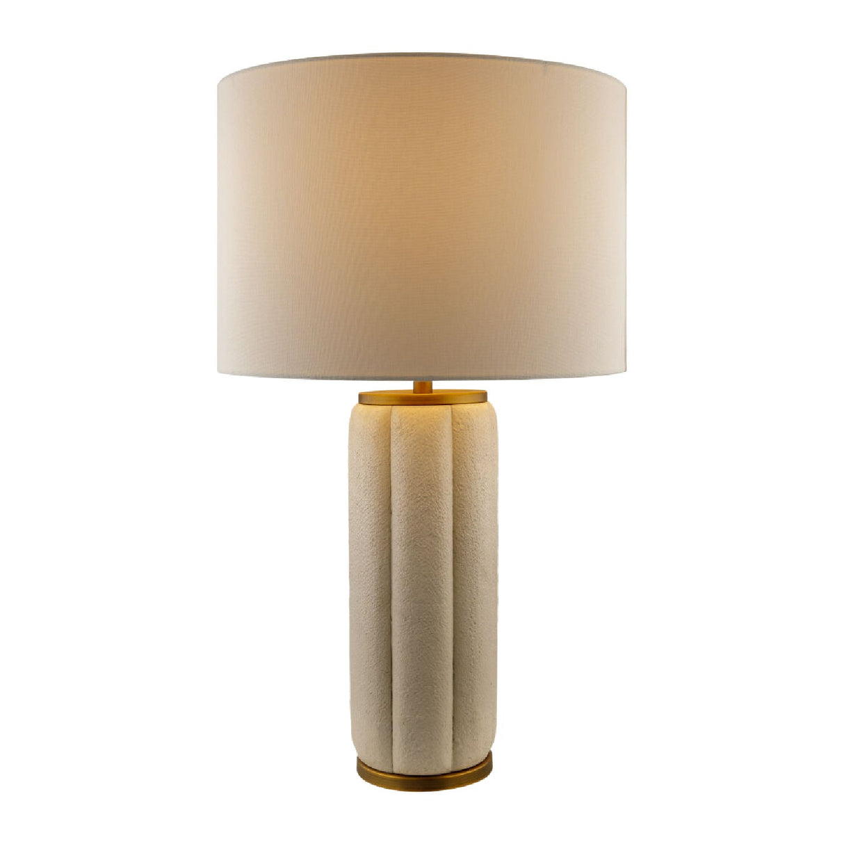 Modern European furniture - Modern White Linen Table Lamp - www.oroa.com