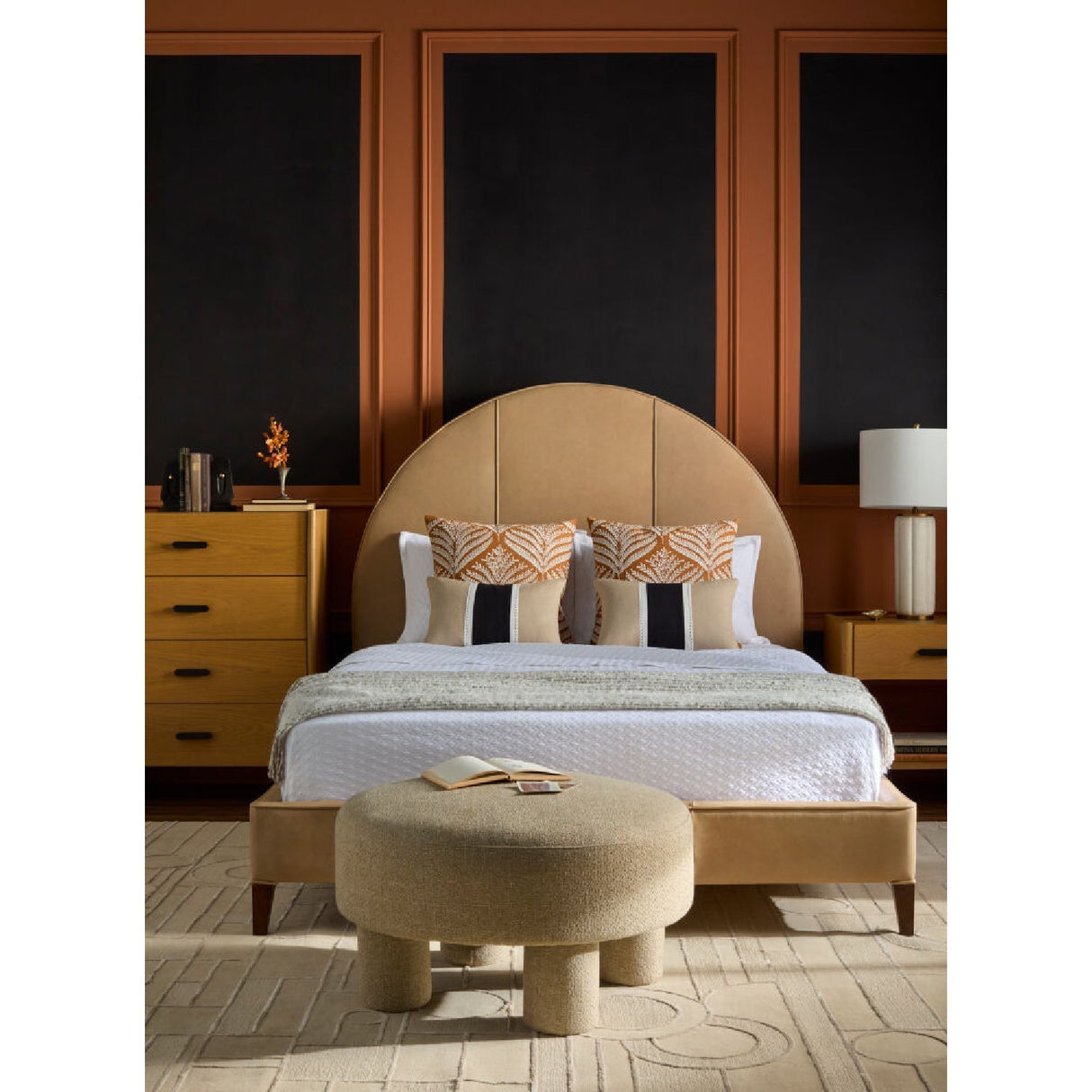 Modern European furniture - Modern White Linen Table Lamp - www.oroa.com