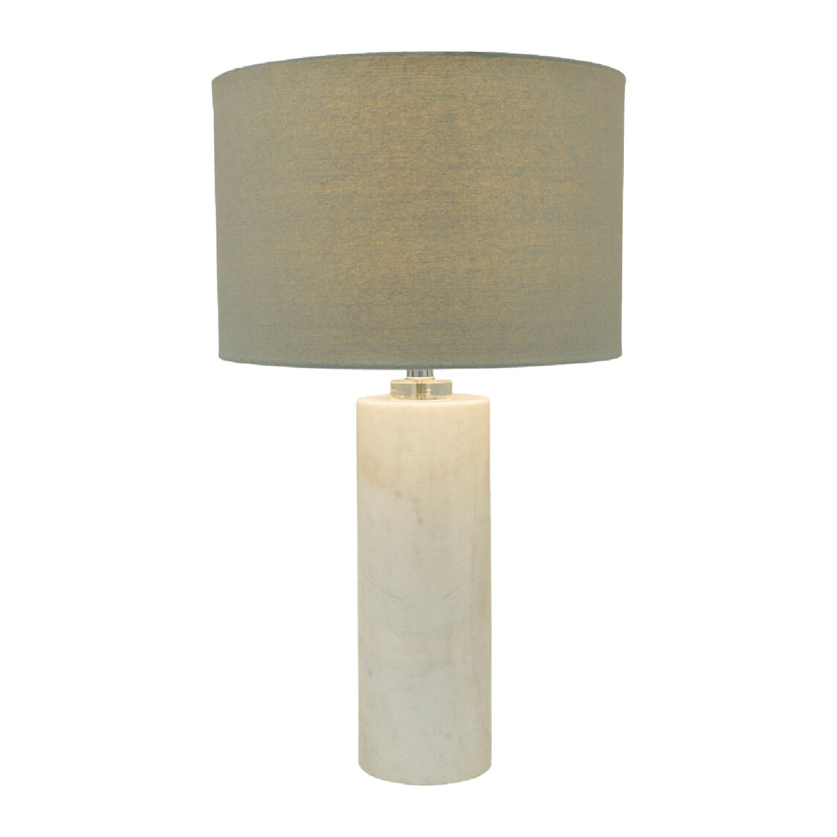 Modern European furniture - White Cylindrical Marble Table Lamp - www.oroa.com