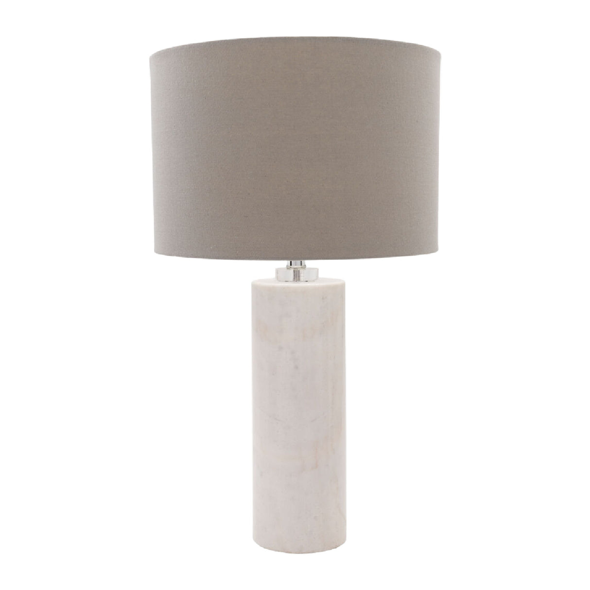 Modern European furniture - White Cylindrical Marble Table Lamp - www.oroa.com