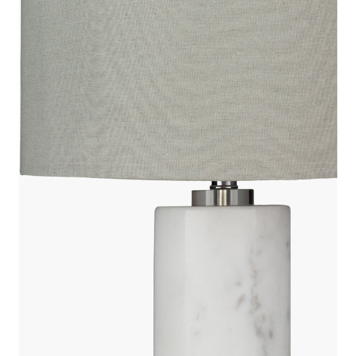 Modern European furniture - White Cylindrical Marble Table Lamp - www.oroa.com
