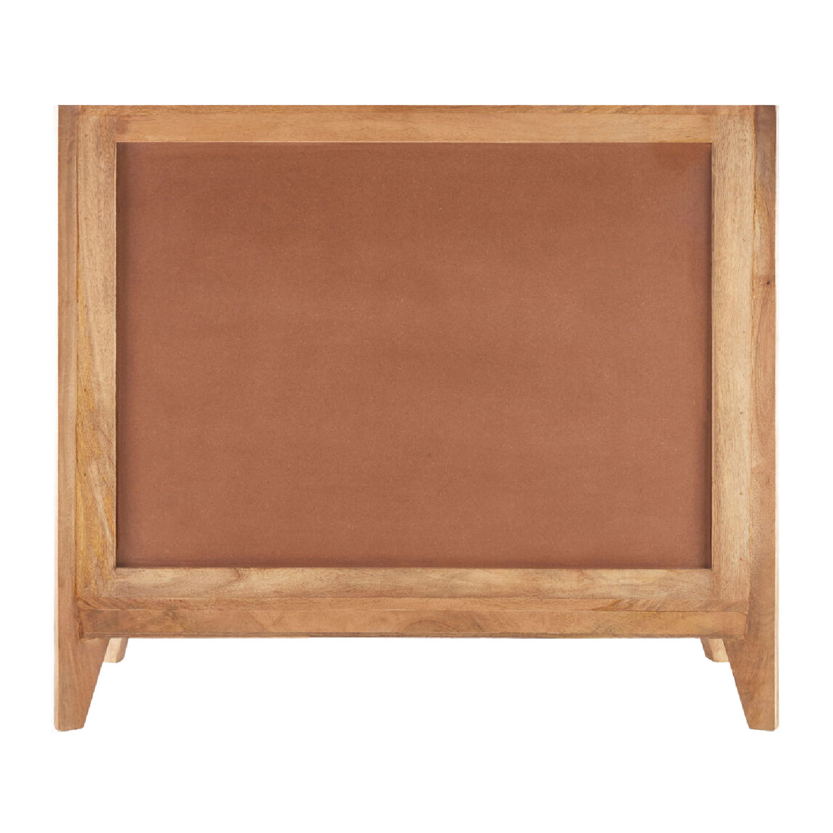 Modern European furniture - Reeded Mango Wood Cabinet - www.oroa.com
