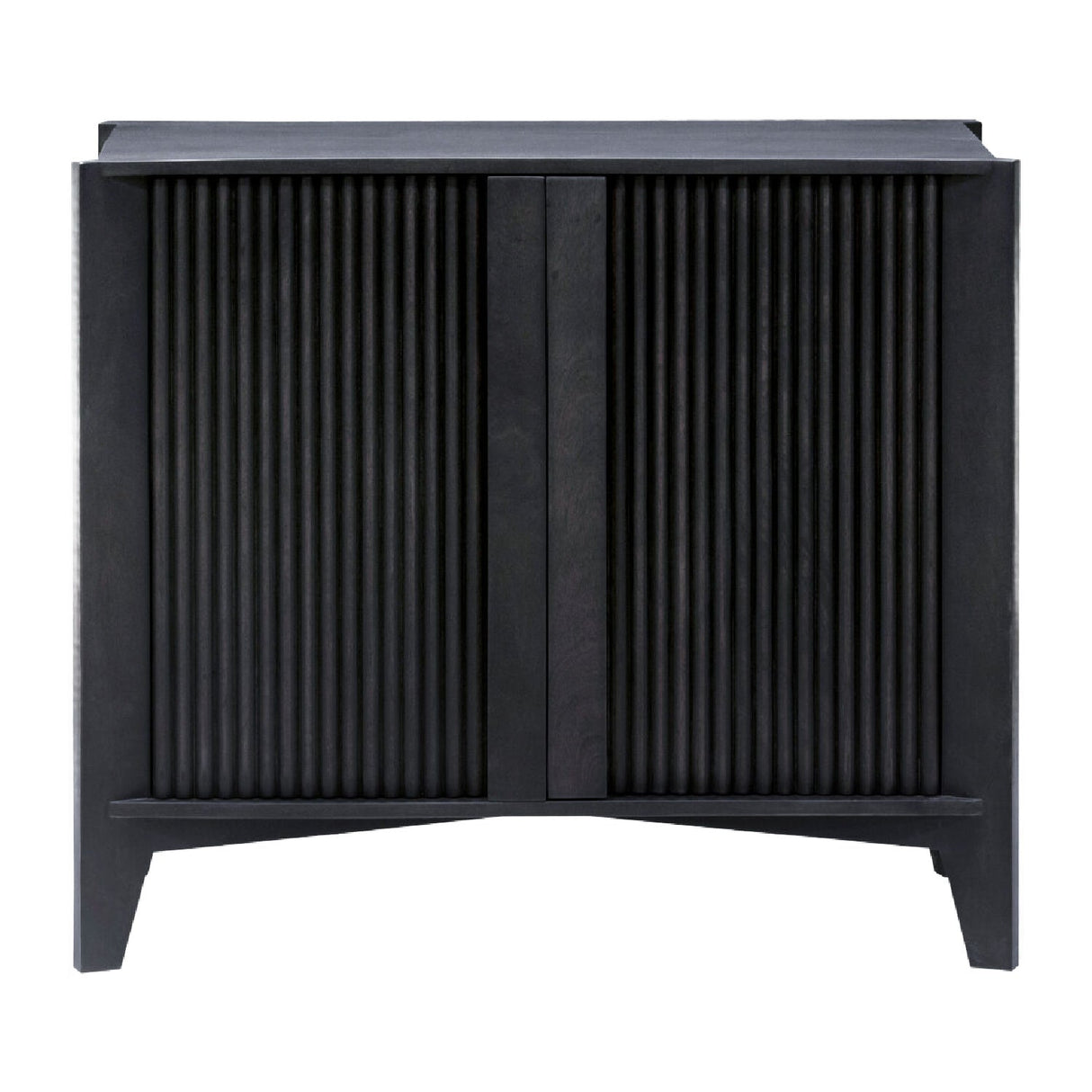 Modern European furniture - Reeded Mango Wood Cabinet - www.oroa.com