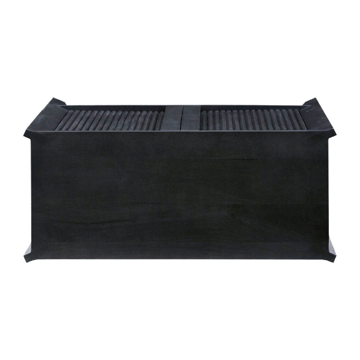 Modern European furniture - Reeded Mango Wood Cabinet - www.oroa.com