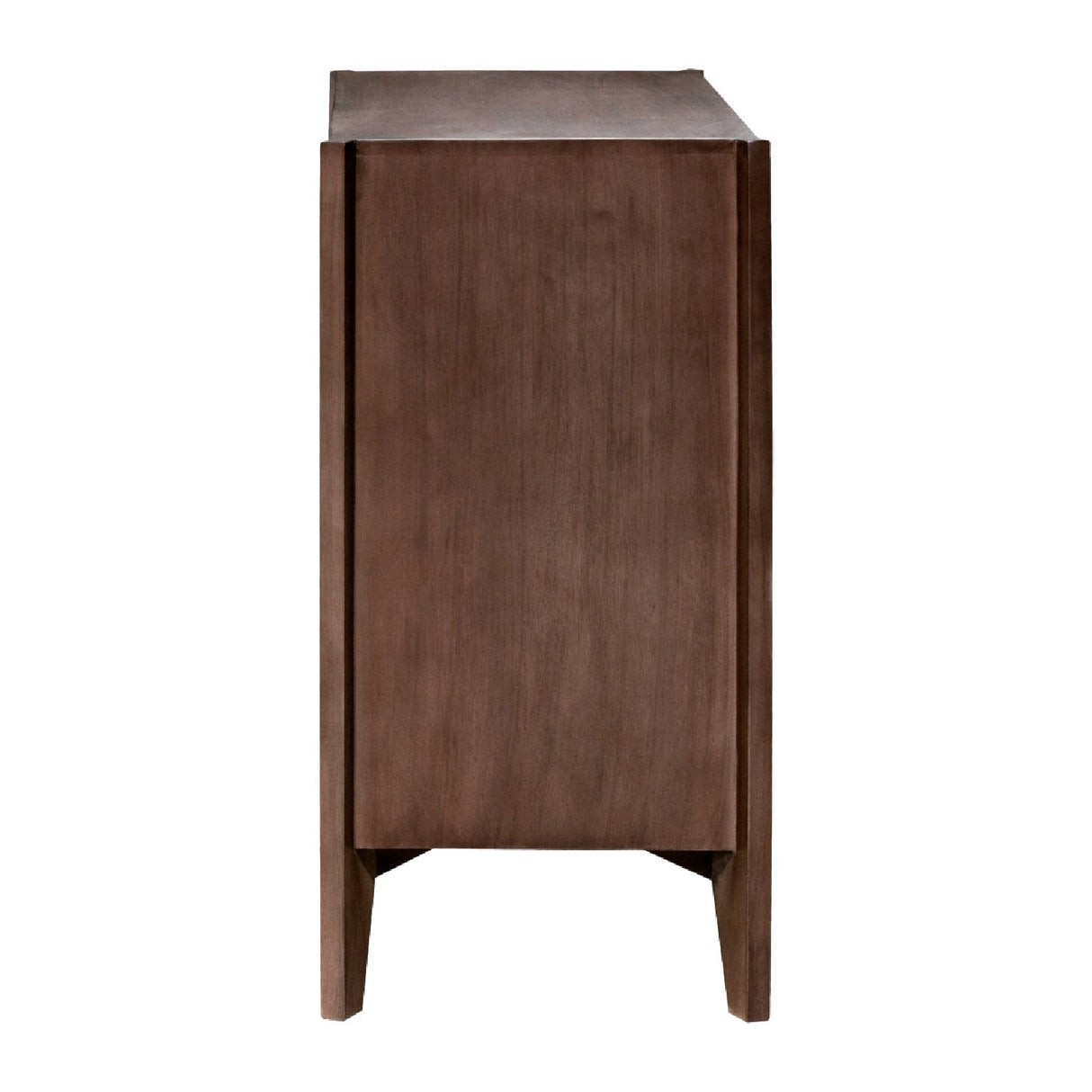 Modern European furniture - Reeded Mango Wood Cabinet - www.oroa.com