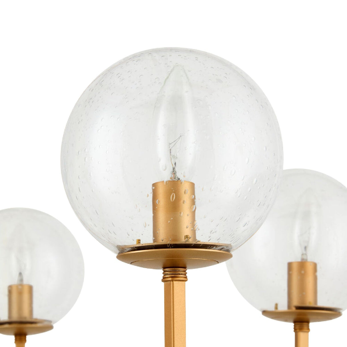 Modern European furniture - 5-Light Clear Glass Chandelier - www.oroa.com