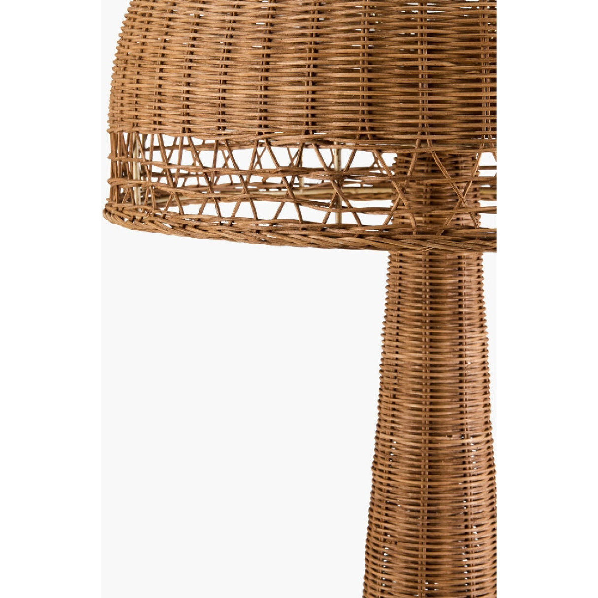 Modern European furniture - Natural Rattan Dome Floor Lamp - www.oroa.com