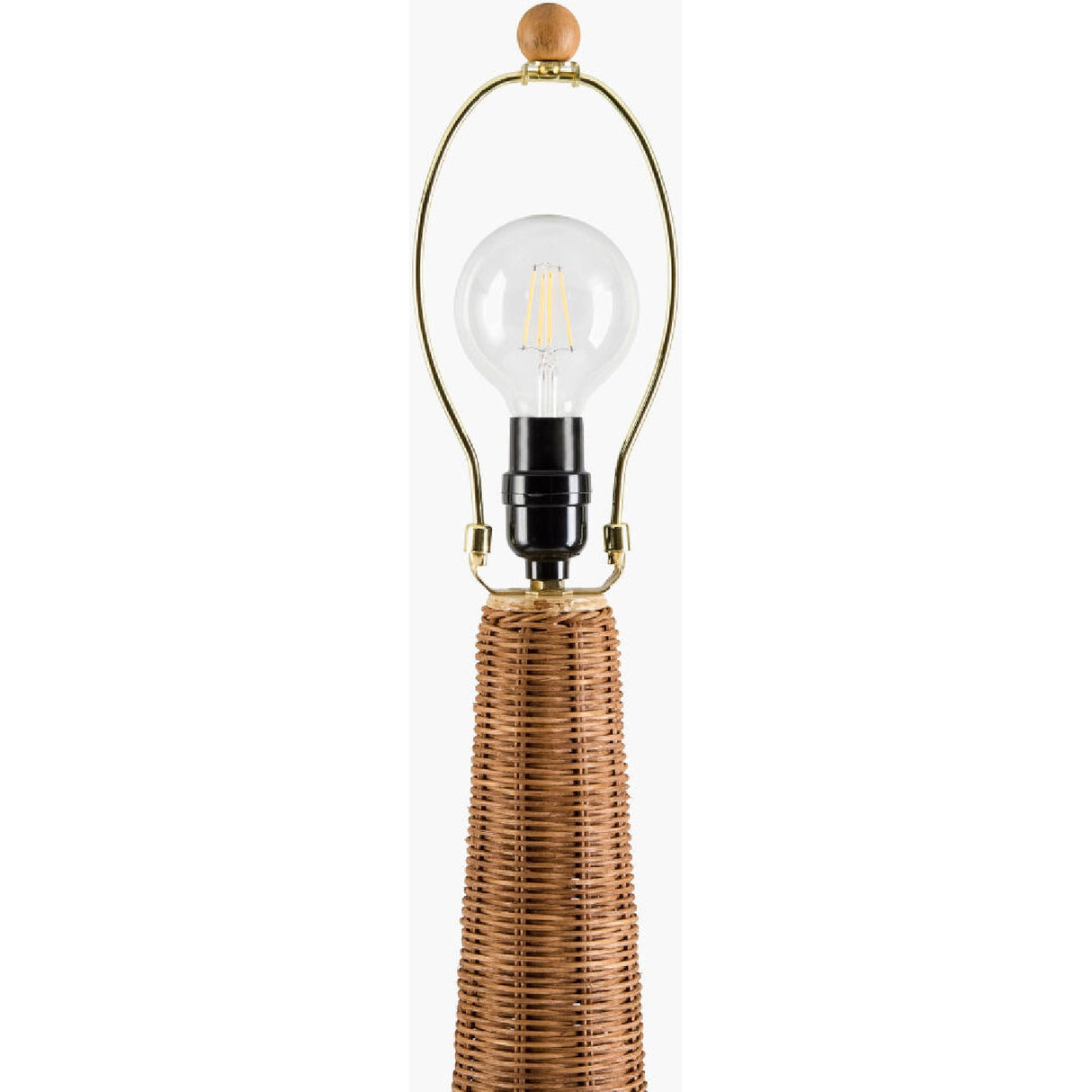 Modern European furniture - Natural Rattan Dome Floor Lamp - www.oroa.com
