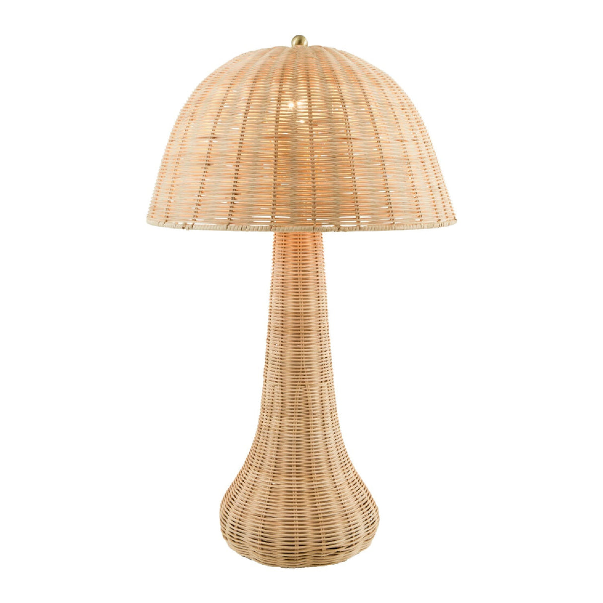 Modern European furniture - Domed Rattan Table Lamp - www.oroa.com
