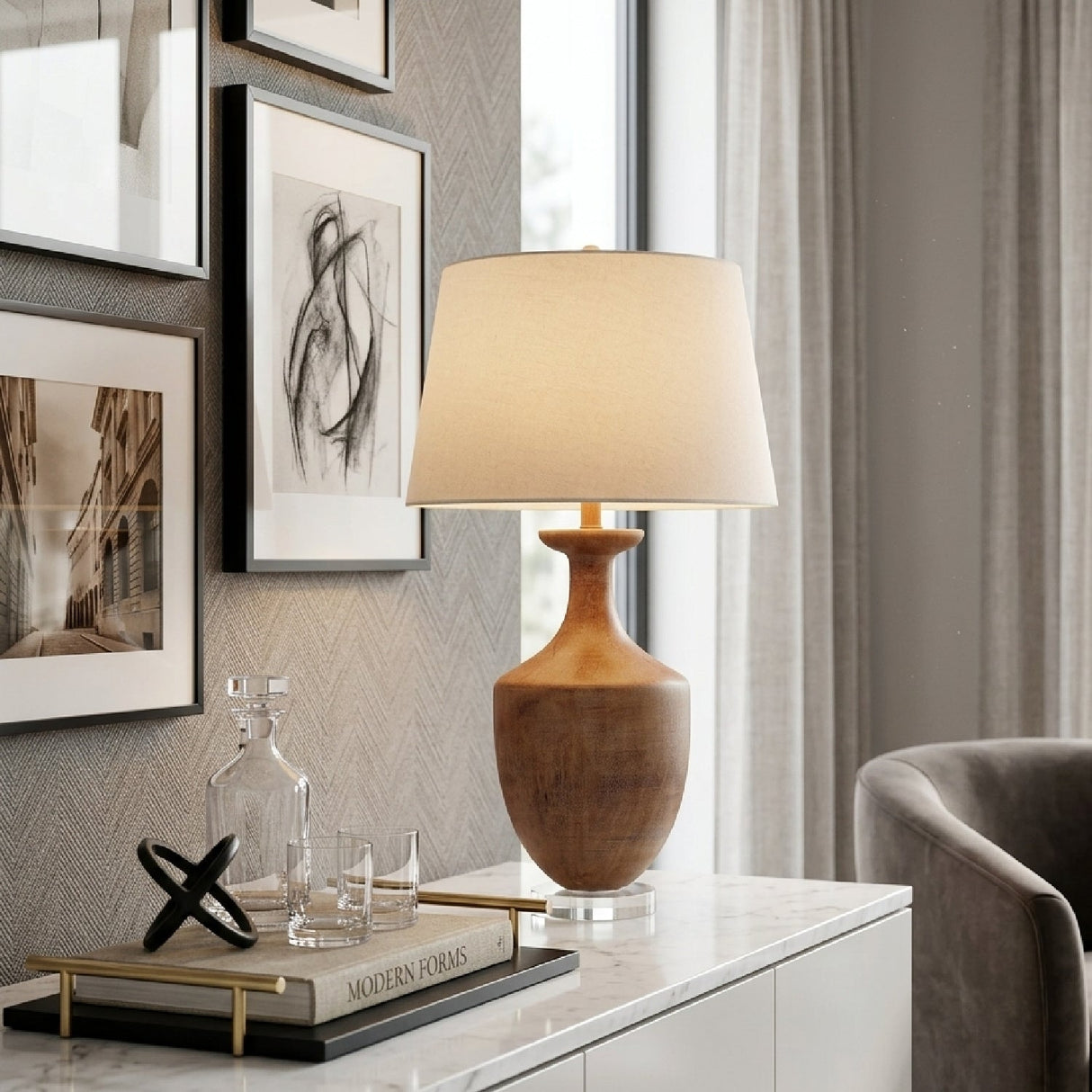 Modern European furniture - Vintage Style Base Table Lamp - www.oroa.com
