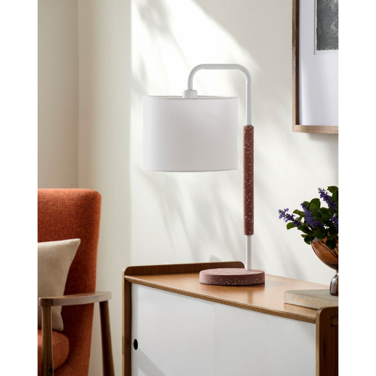 Modern European furniture - Gooseneck Linen Accent Table Lamp - www.oroa.com