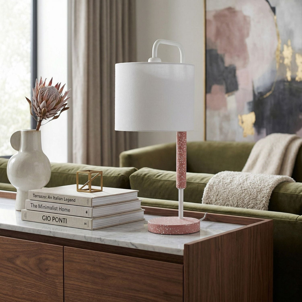 Modern European furniture - Gooseneck Linen Accent Table Lamp - www.oroa.com