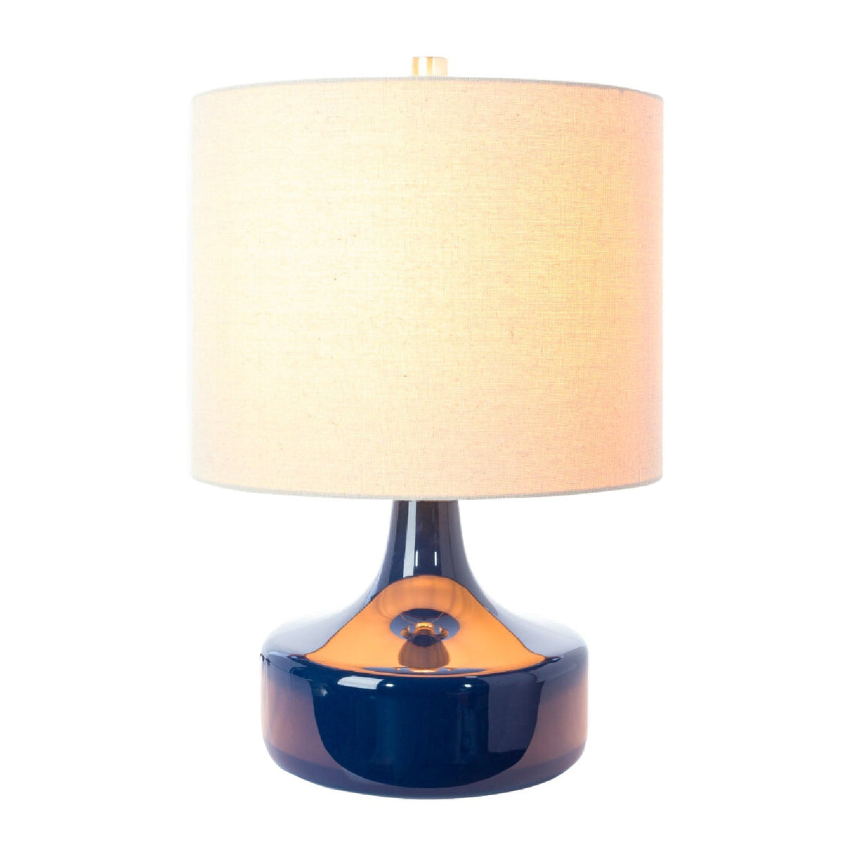 Modern European furniture - Drum Linen Ceramic Table Lamp - www.oroa.com