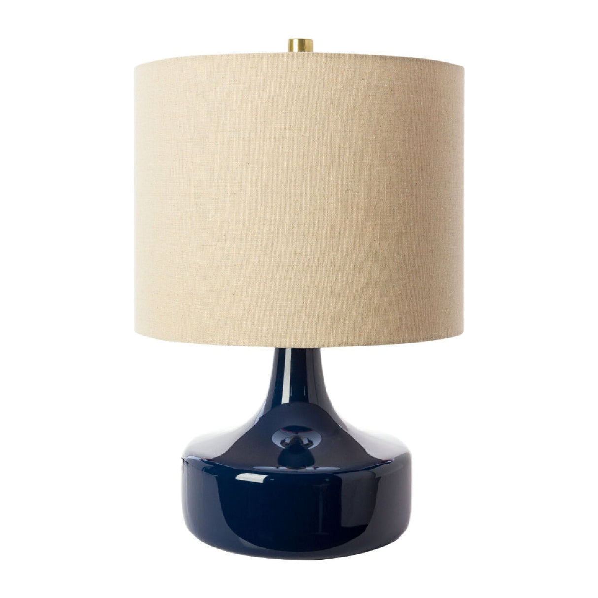 Modern European furniture - Drum Linen Ceramic Table Lamp - www.oroa.com