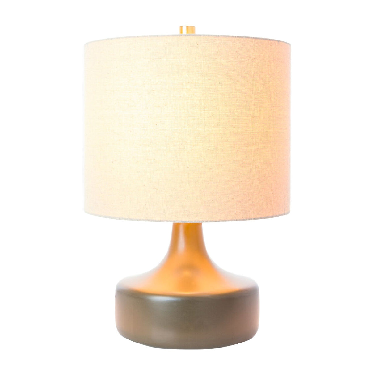 Modern European furniture - Drum Linen Ceramic Table Lamp - www.oroa.com