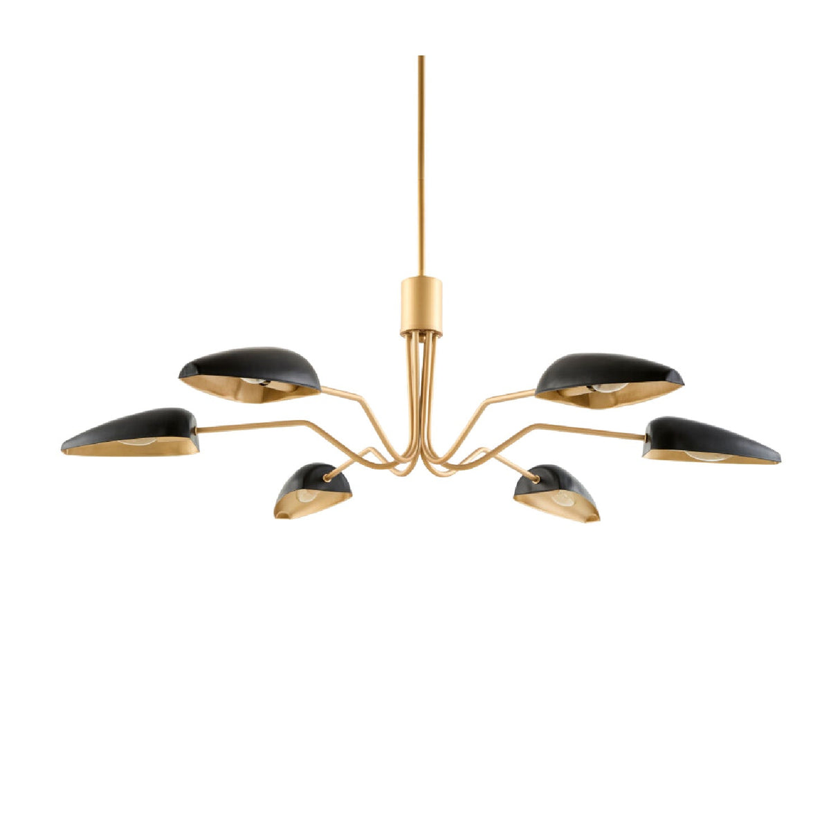 Modern European furniture - Painted Gold 6-Light Chandelier - www.oroa.com