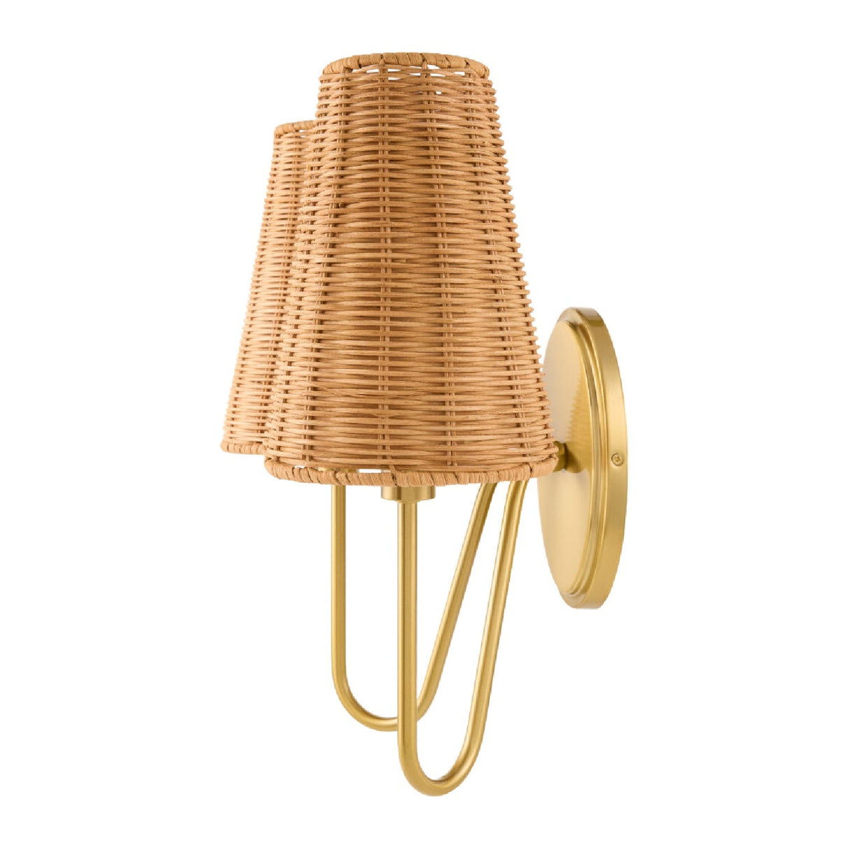 Modern European furniture - Rattan 2-Light Wall Lamp - www.oroa.com