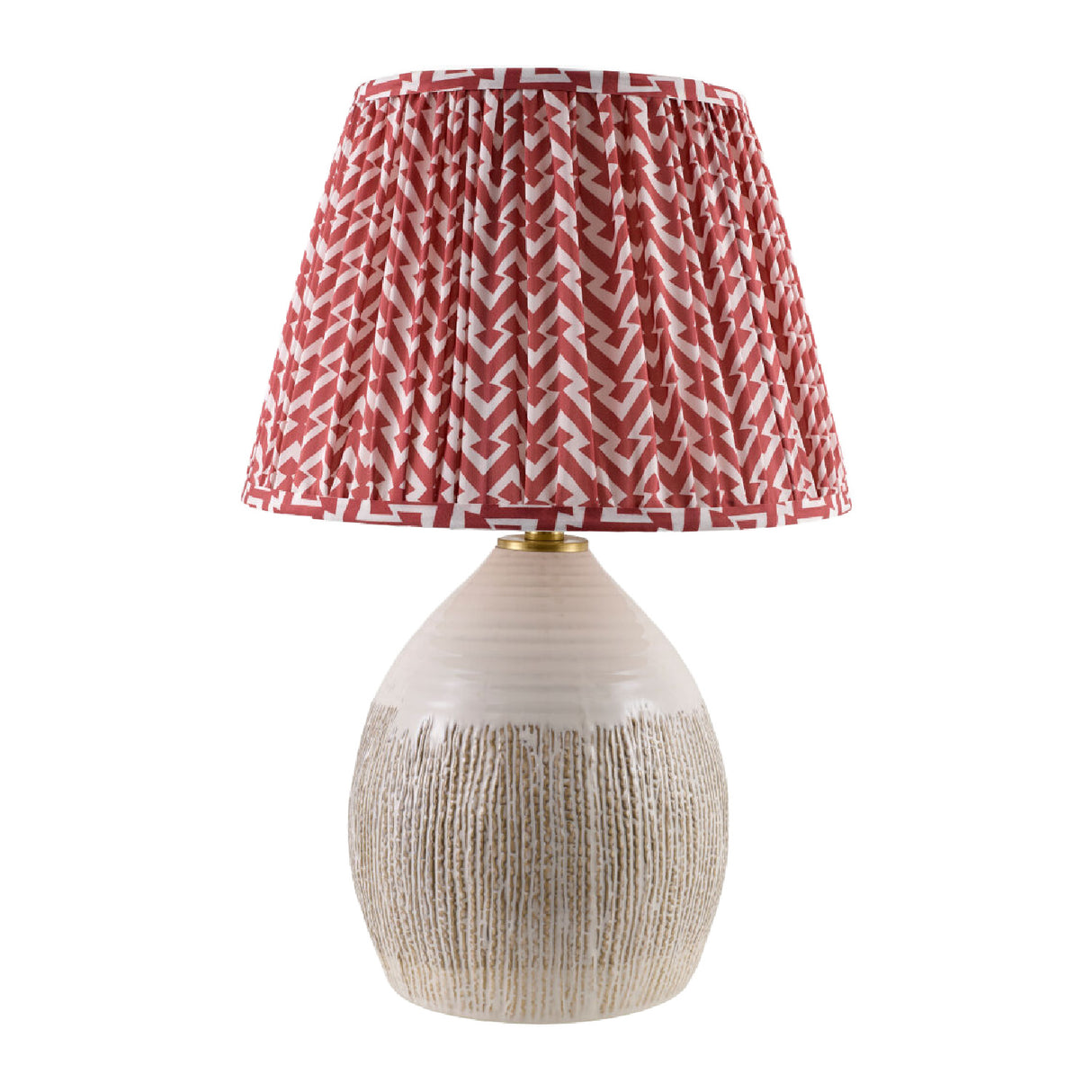 Modern European furniture - Red Patterned Fabric Table Lamp - www.oroa.com