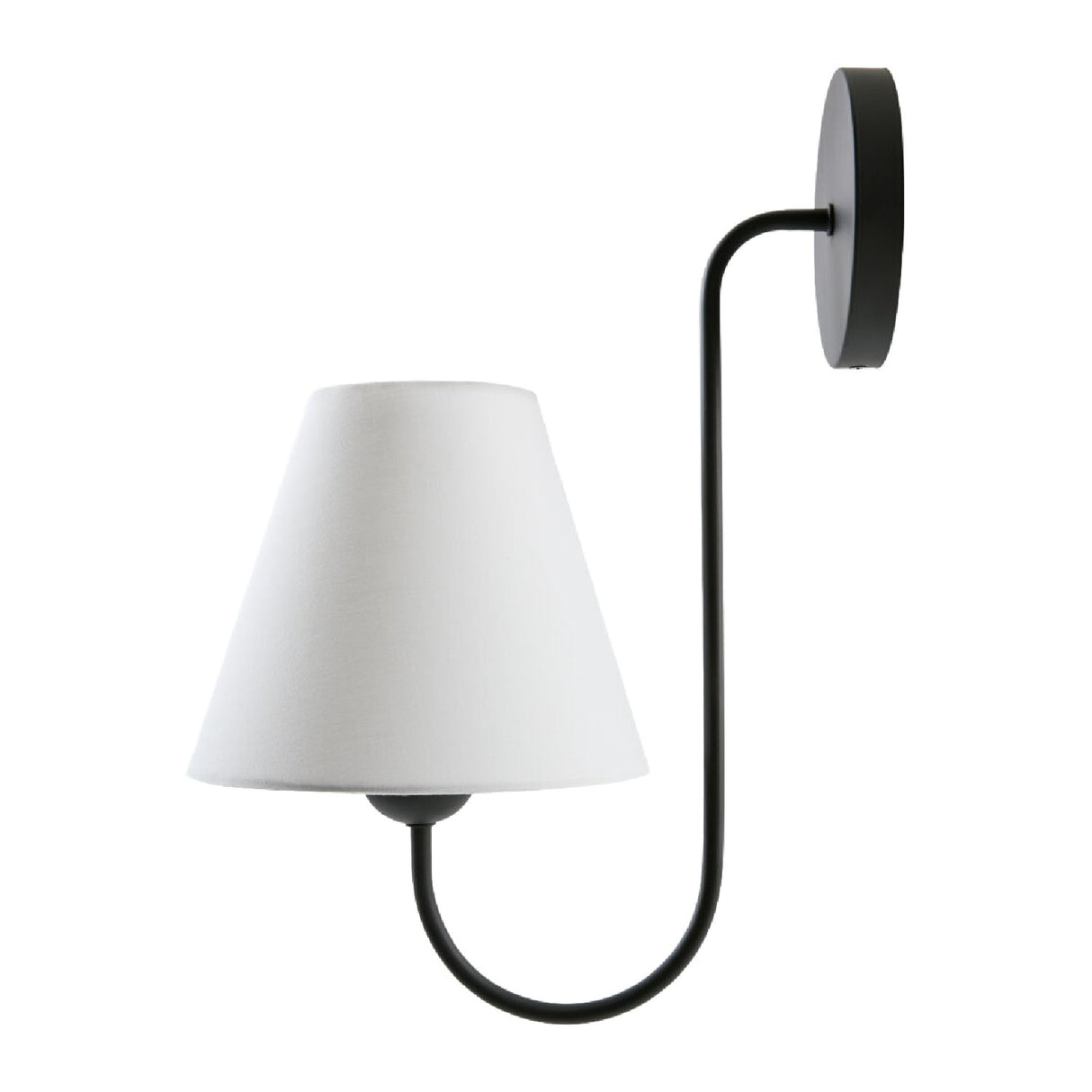 Modern European furniture - Linen Curved-Arm Wall Lamp - www.oroa.com