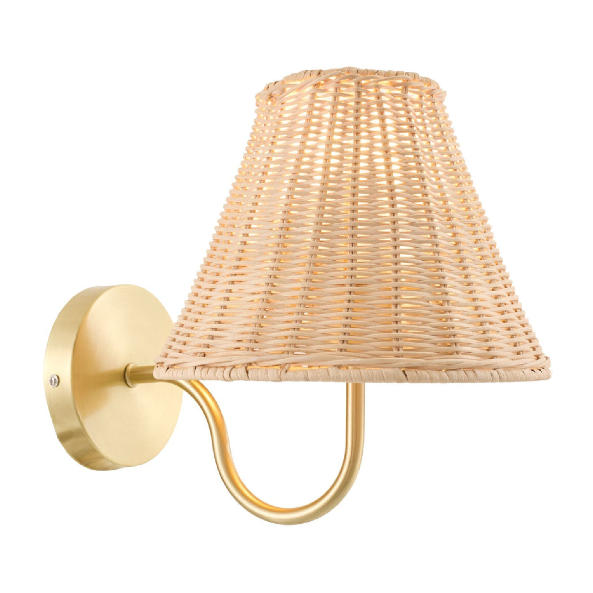 Modern European furniture - Rattan Shade Wall Lamp - www.oroa.com