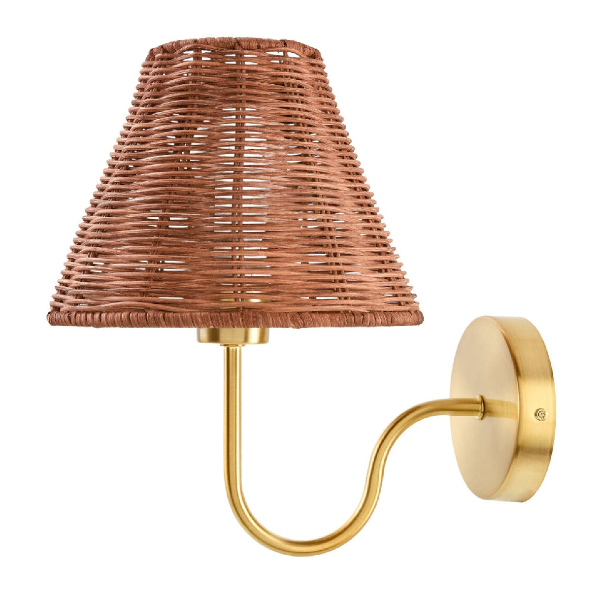 Modern European furniture - Rattan Shade Wall Lamp - www.oroa.com