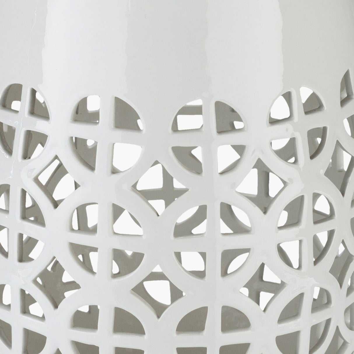 Modern European furniture - Openwork Ceramic Garden Stool - www.oroa.com