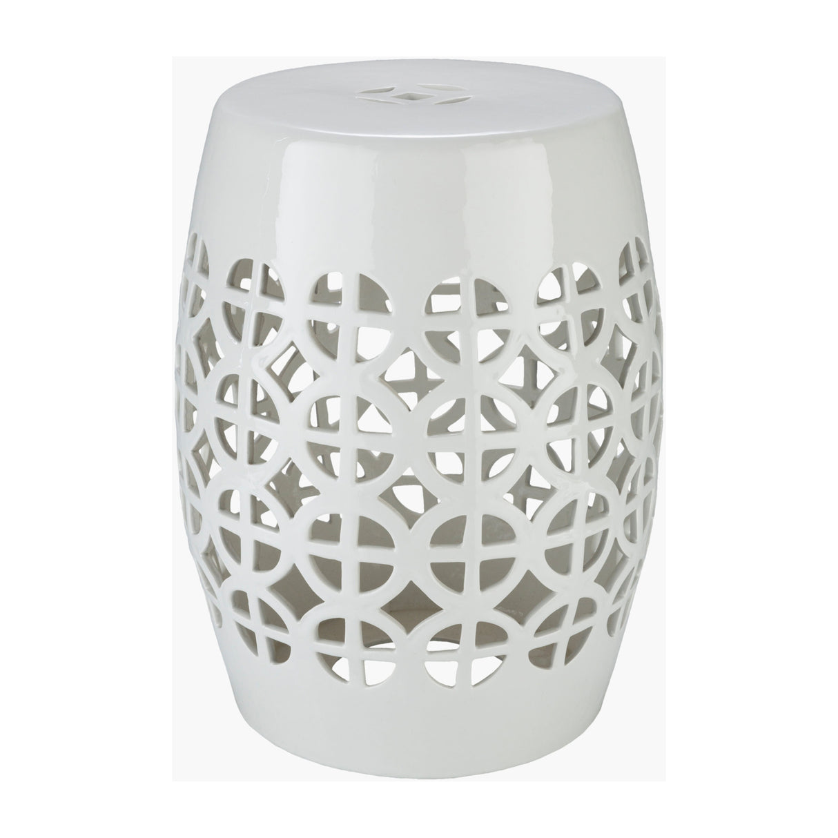 Modern European furniture - Openwork Ceramic Garden Stool - www.oroa.com