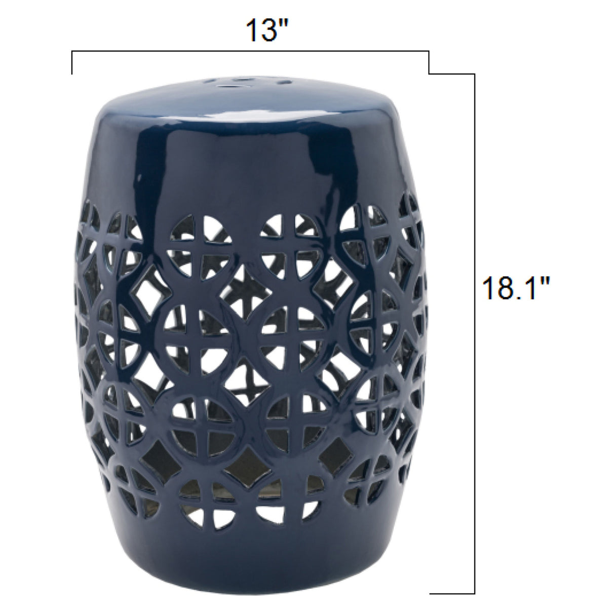 Modern European furniture - Openwork Ceramic Garden Stool - www.oroa.com