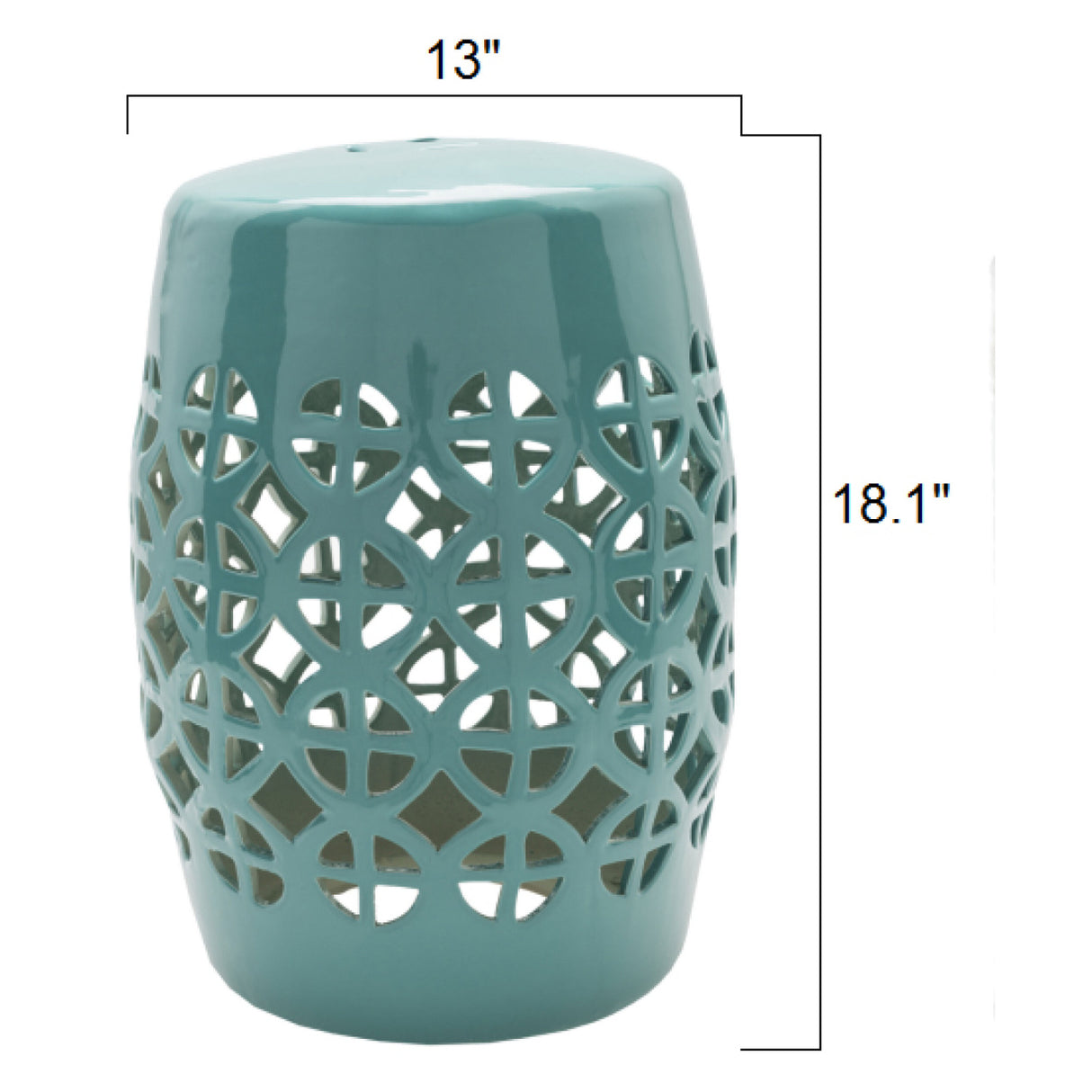 Modern European furniture - Openwork Ceramic Garden Stool - www.oroa.com