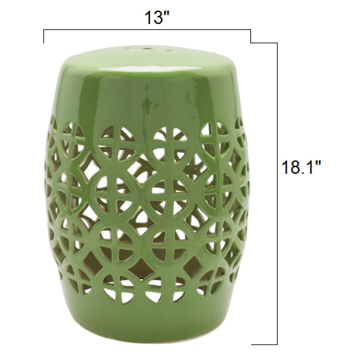 Modern European furniture - Openwork Ceramic Garden Stool - www.oroa.com