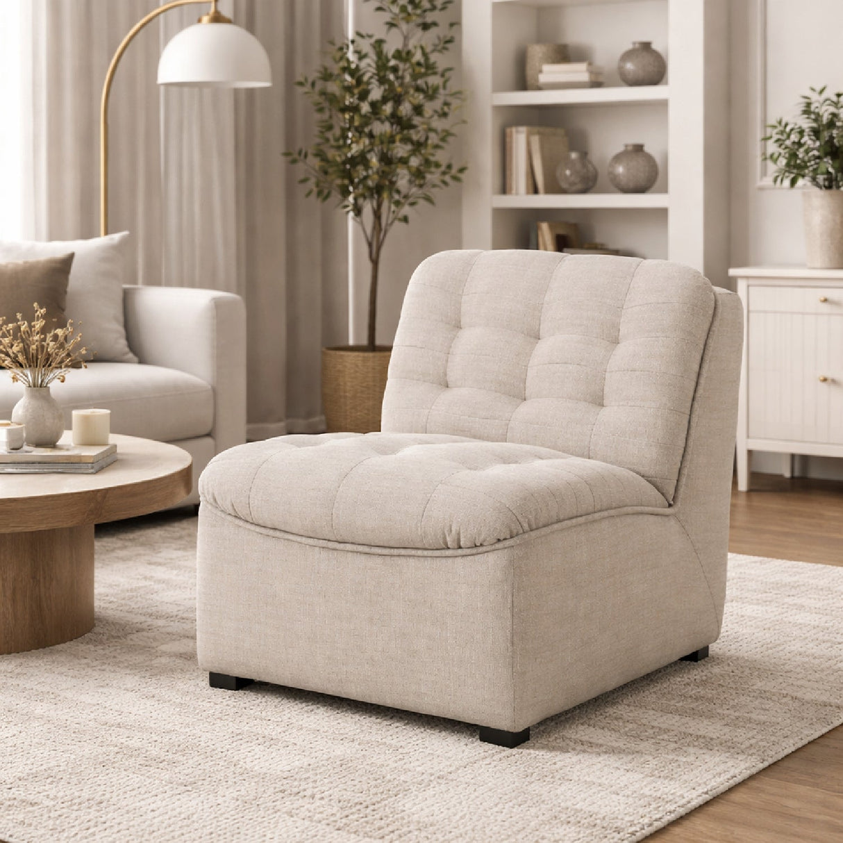Modern European furniture - Tufted Modular Sofa - www.oroa.com