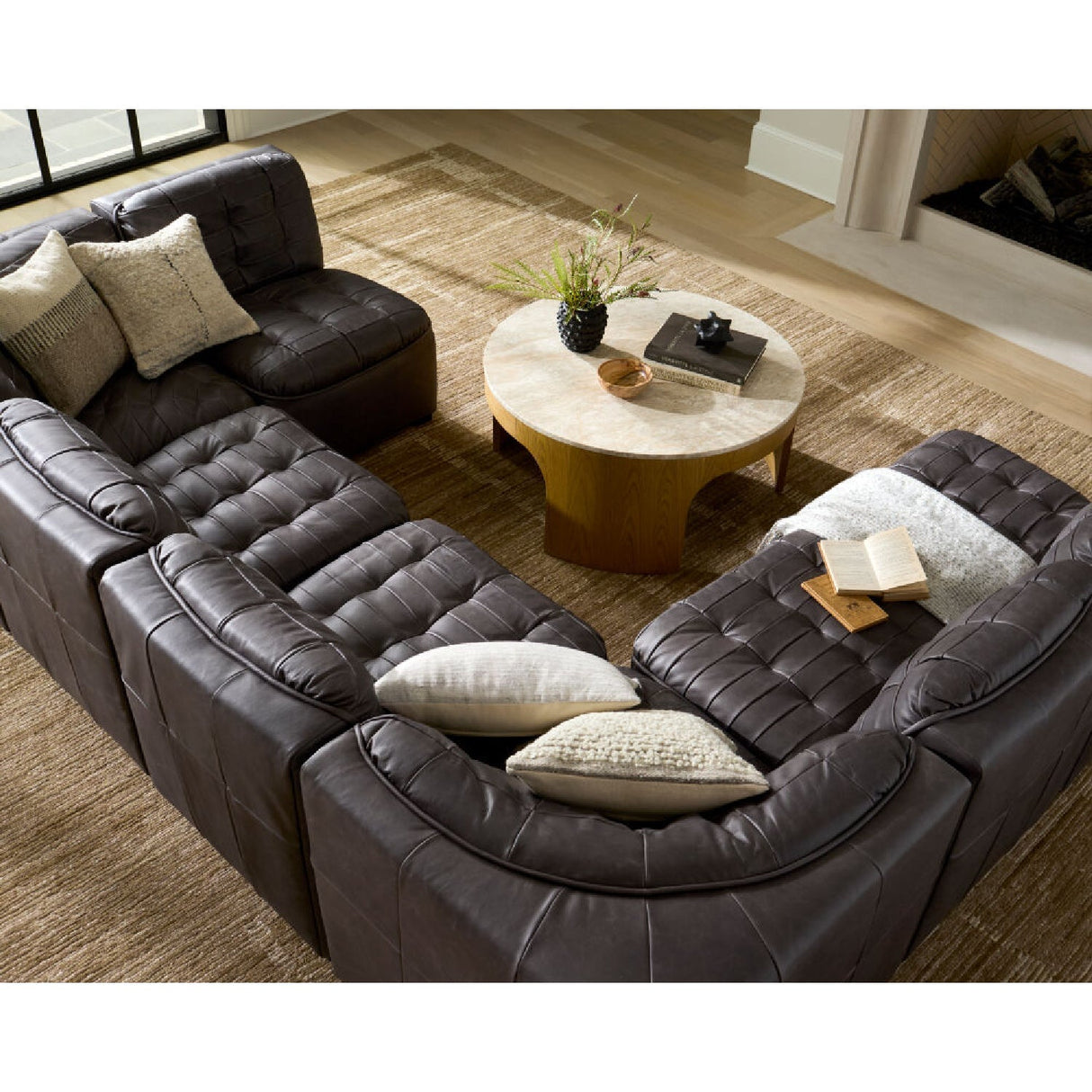 Modern European furniture - Tufted Modular Sofa - www.oroa.com