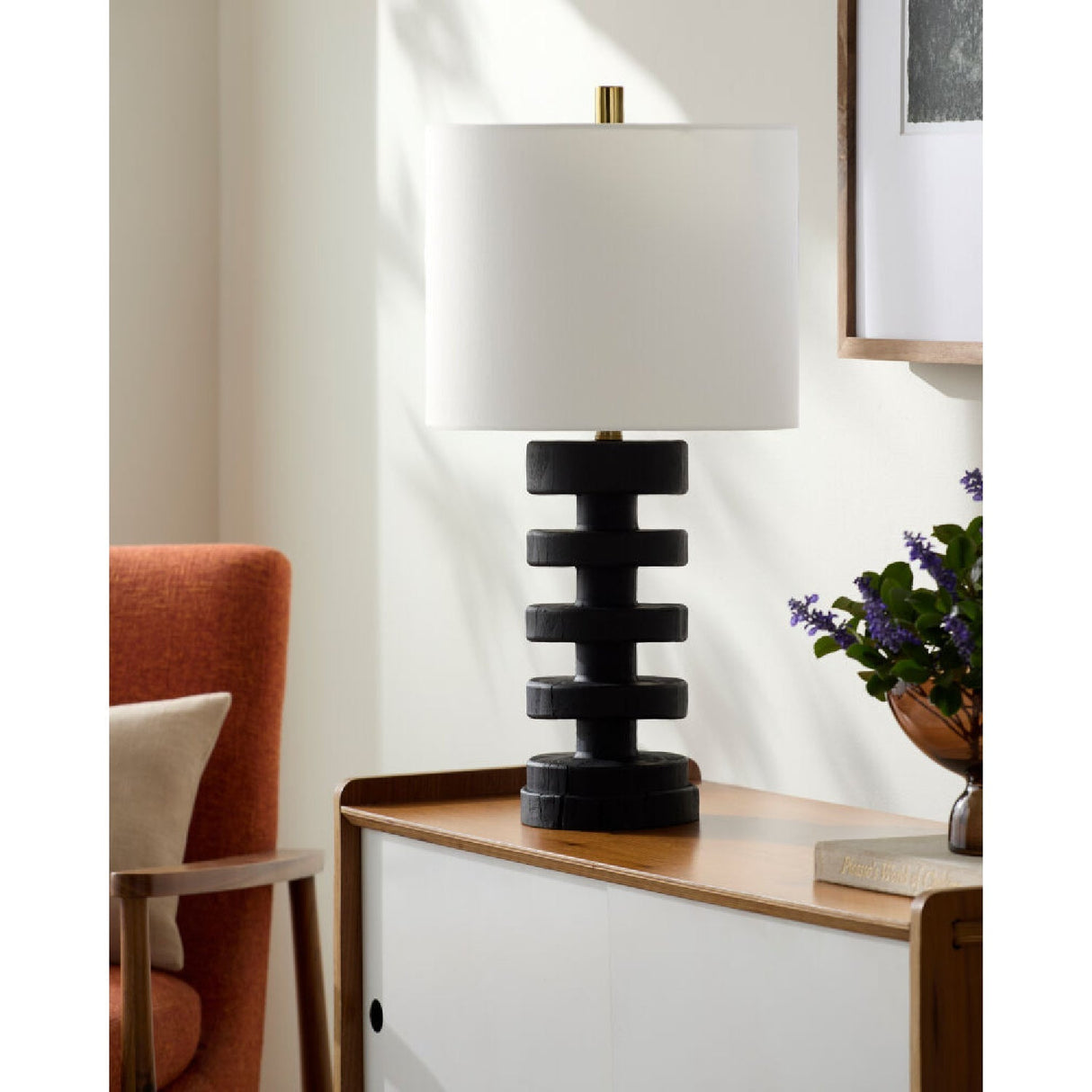 Modern European furniture - Layered Base Accent Table Lamp - www.oroa.com