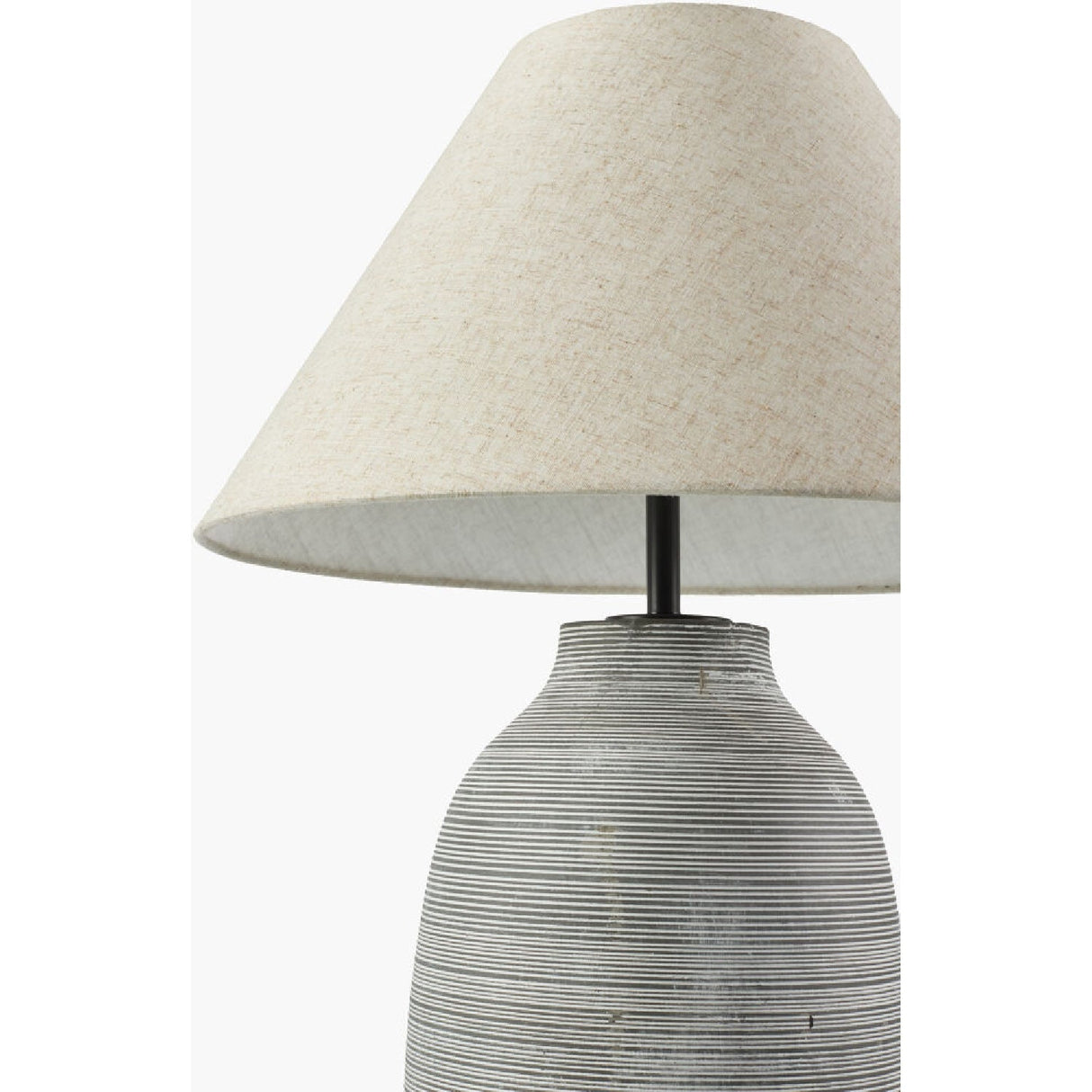 Modern European furniture - Textured Cement Accent Table Lamp - www.oroa.com