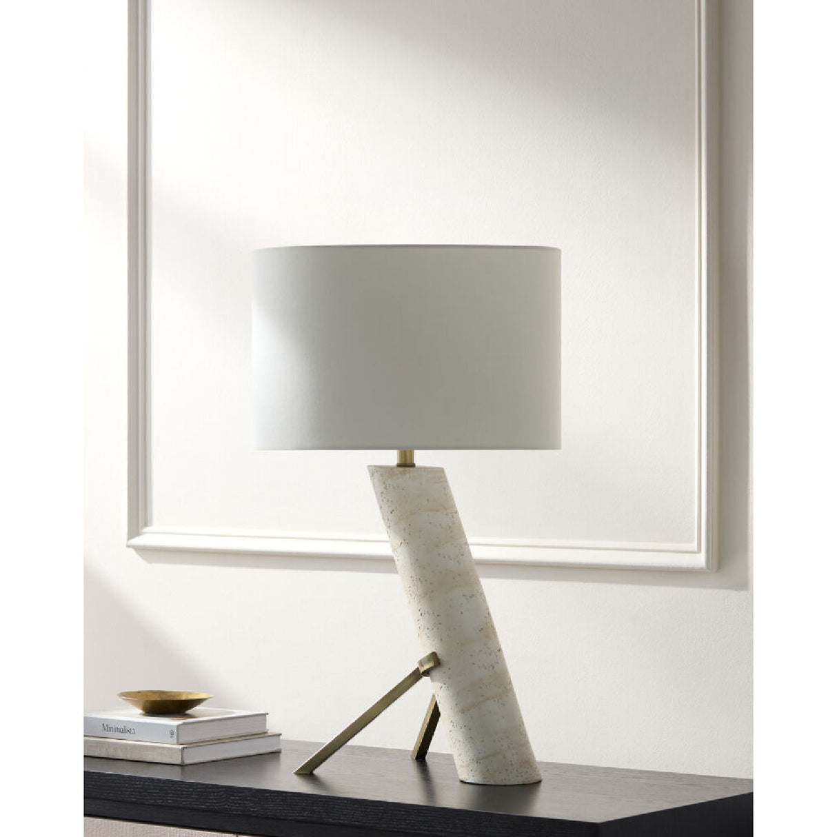 Modern European furniture - Tilted Tube Base Table Lamp - www.oroa.com