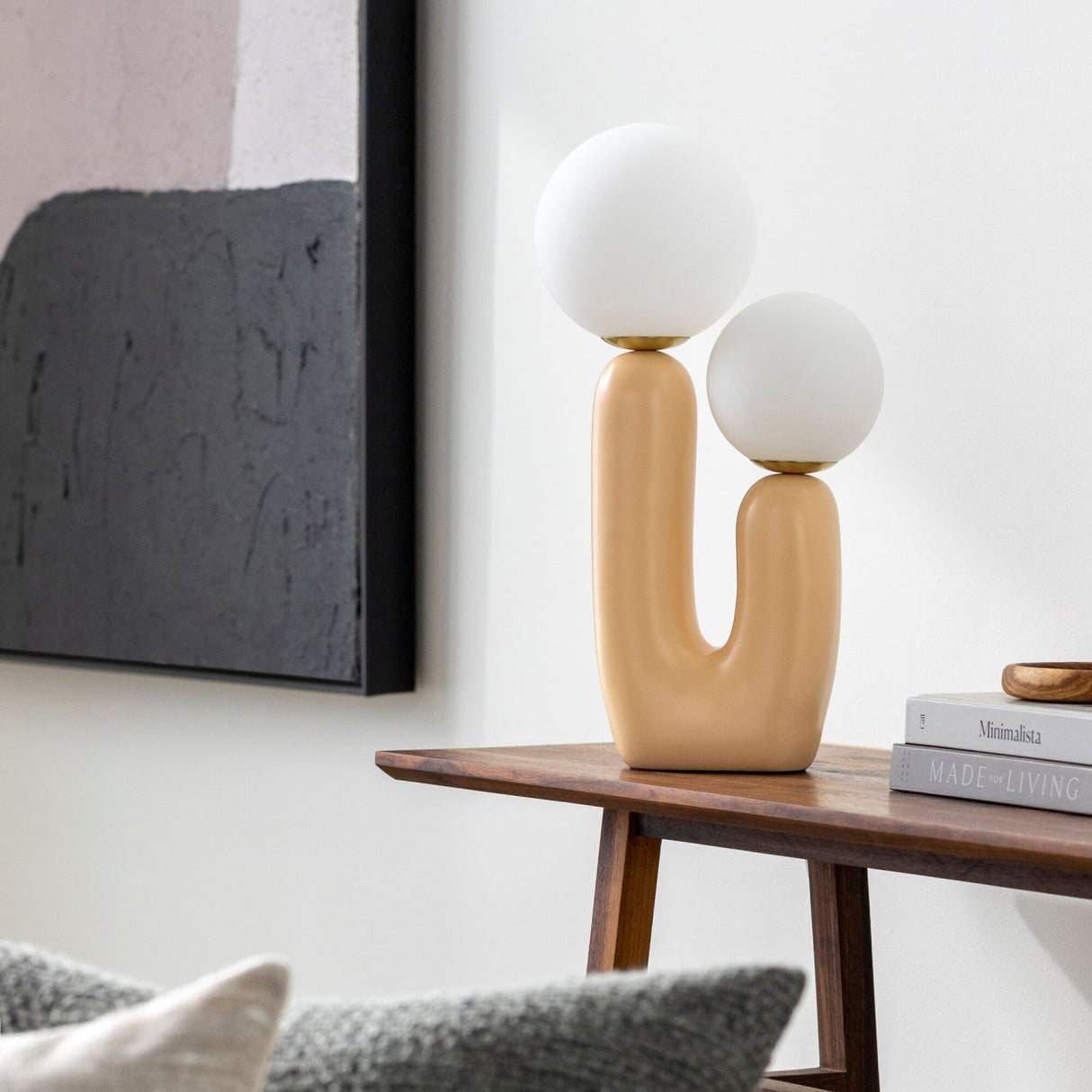 Modern European furniture - Double Round Glass Table Lamp S - www.oroa.com