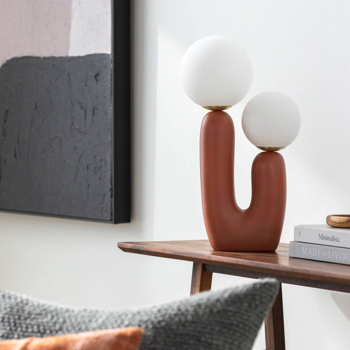 Modern European furniture - Double Round Glass Table Lamp S - www.oroa.com