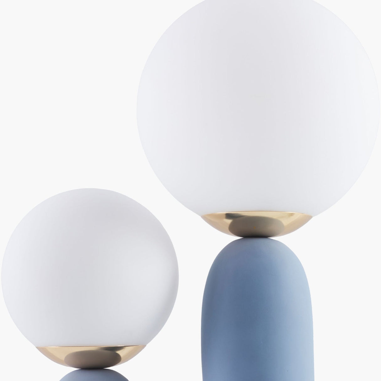 Modern European furniture - Double Round Glass Table Lamp L - www.oroa.com