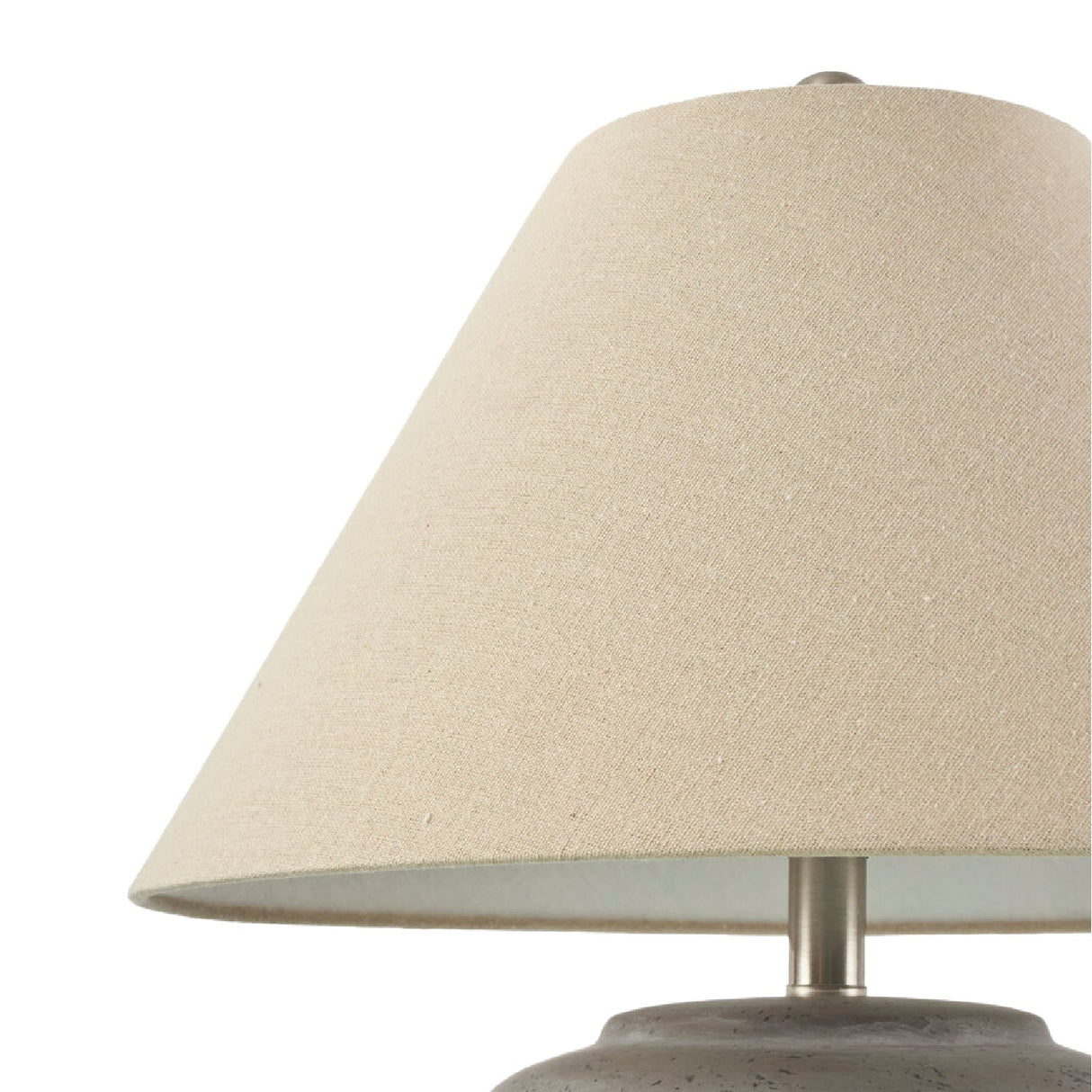 Modern European furniture - Glazed Gray Ceramic Table Lamp - www.oroa.com