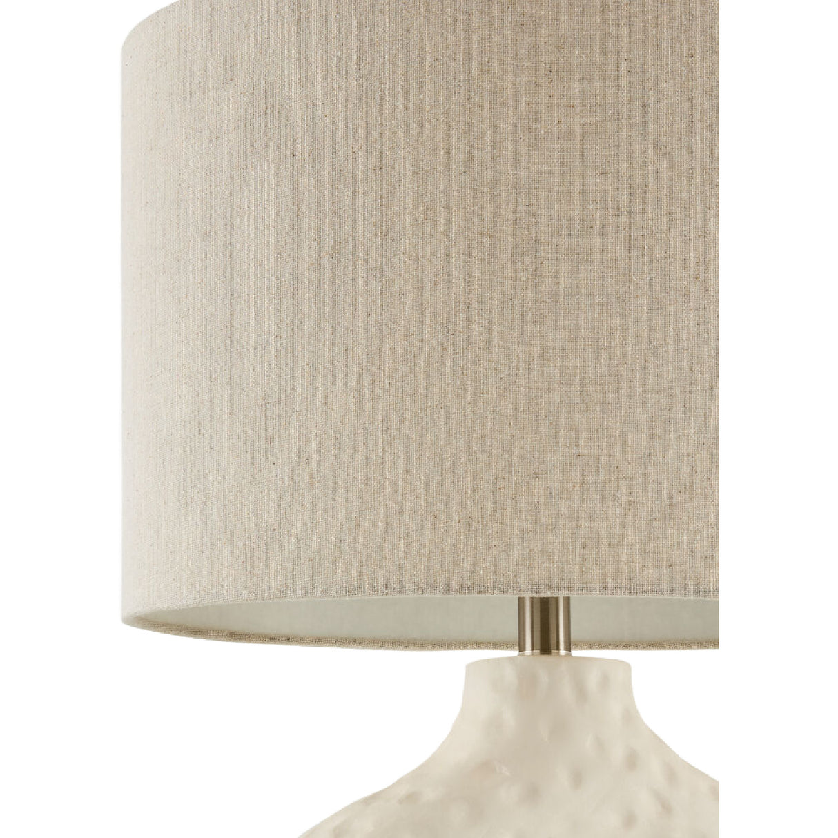 White Carved Accent Table Lamp | Oroa.com