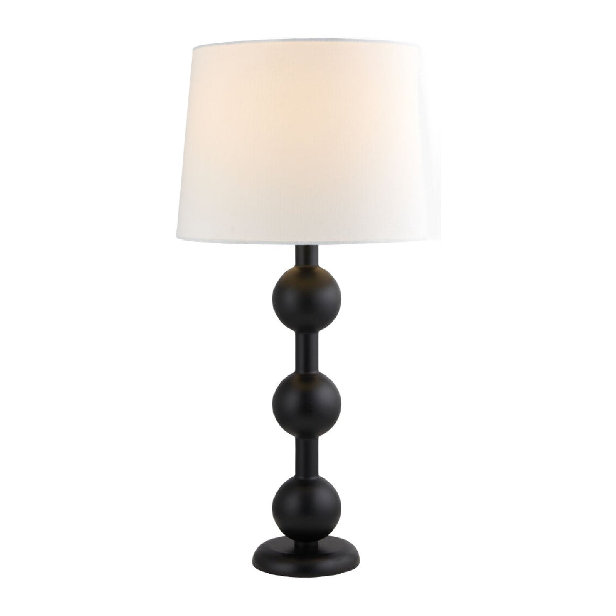 Modern European furniture - Triple Orb Rubberwood Table Lamp - www.oroa.com