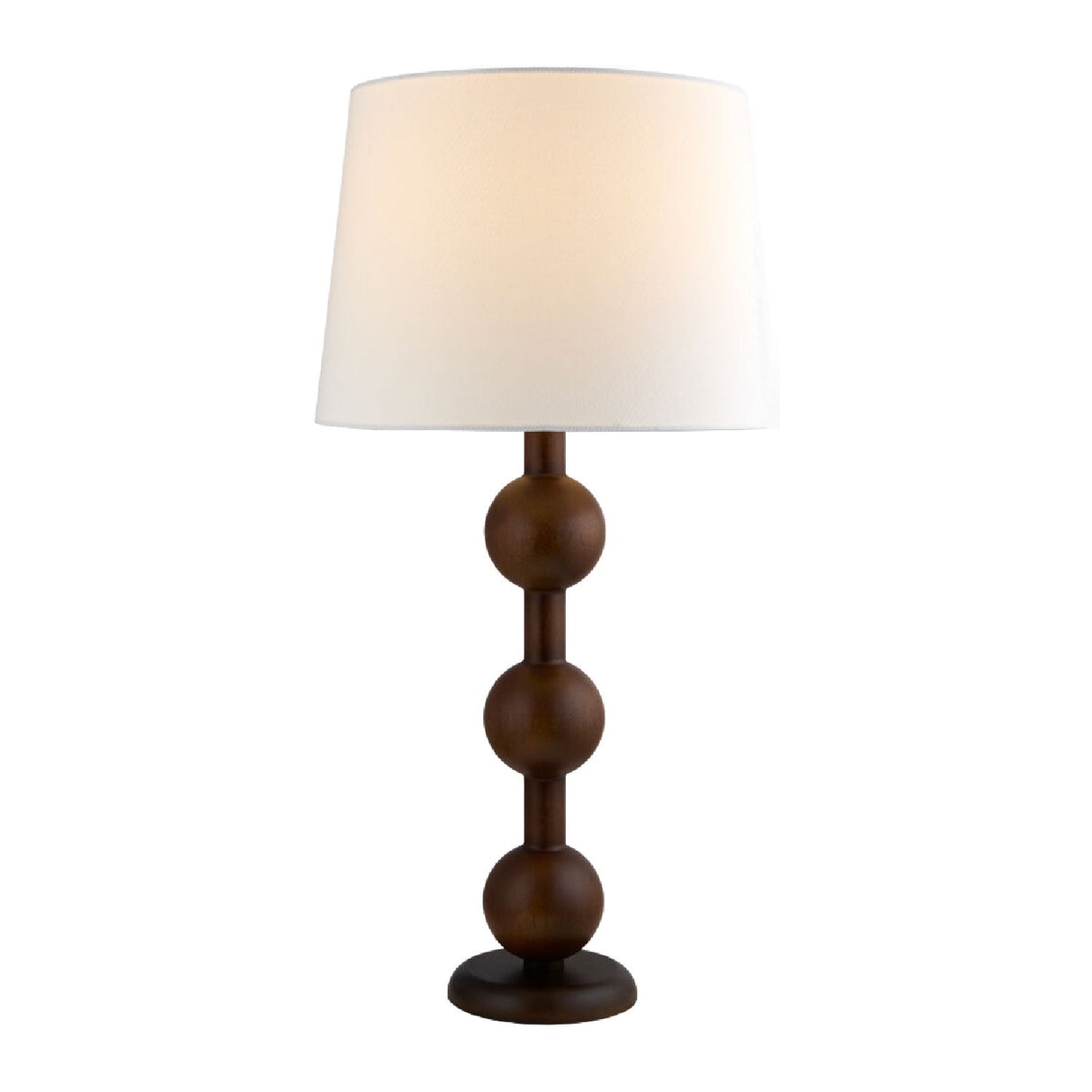 Modern European furniture - Triple Orb Rubberwood Table Lamp - www.oroa.com
