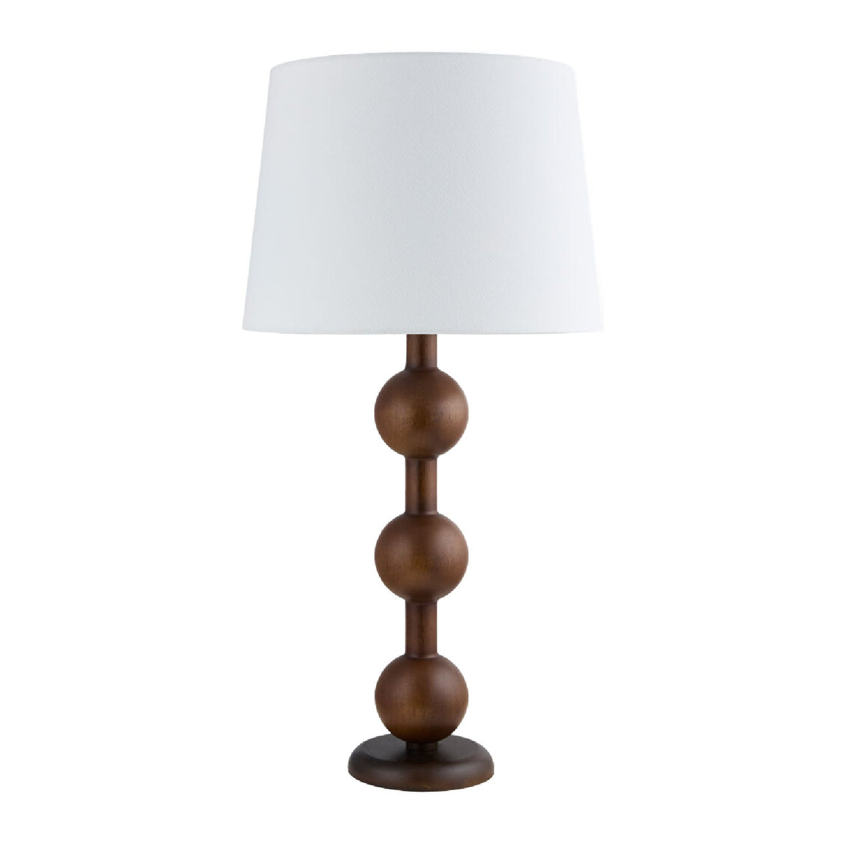 Modern European furniture - Triple Orb Rubberwood Table Lamp - www.oroa.com